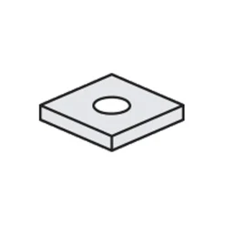 1/2" Square Washer 1-5/8" X 1-5/8". Z/P 100 Pcs/Box