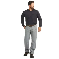 Ariat FR M4 Relaxed Workhorse Boot Cut Pants, Grey