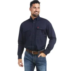 Ariat FR Solid Work Shirt, Navy