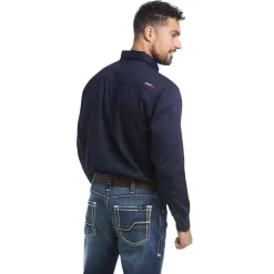 Ariat FR Solid Work Shirt, Navy