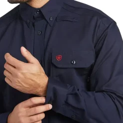 Ariat FR Solid Work Shirt, Navy