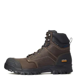 Ariat Treadfast 6" Waterproof Steel Toe Work Boot - Dark Brown 10034673