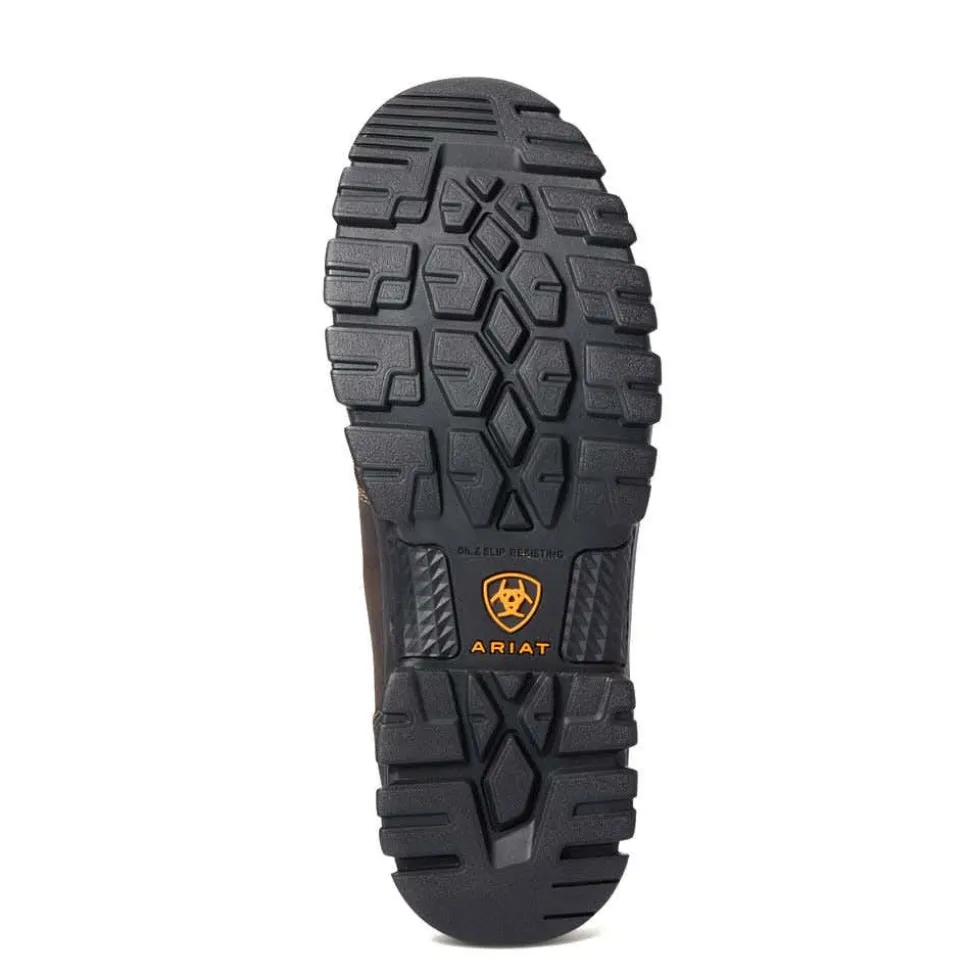 Ariat Treadfast 6" Waterproof Steel Toe Work Boot - Dark Brown 10034673