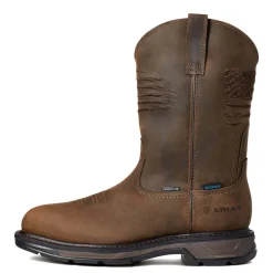 Ariat WorkHog XT Patriot Waterproof Carbon Toe Work Boot - Distressed Brown 10036002