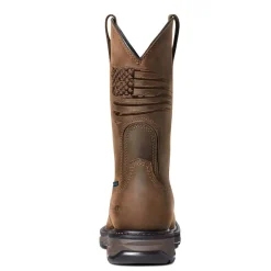 Ariat WorkHog XT Patriot Waterproof Carbon Toe Work Boot - Distressed Brown 10036002