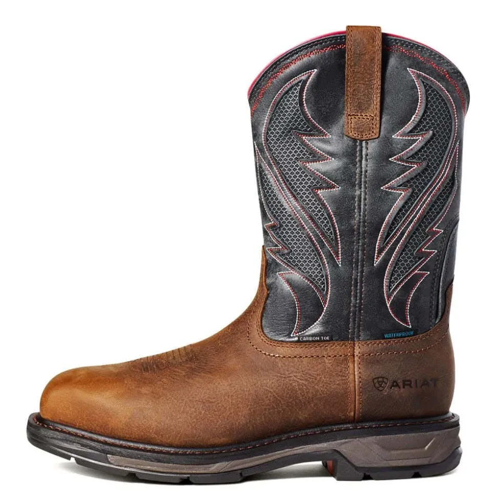 Ariat WorkHog XT VentTEK Waterproof Carbon Toe Work Boot - Rye Brown 10036005