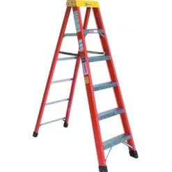 Bauer 8' Fiberglass Stepladder Type IA 300 lb. Rated 30408