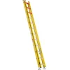 Bauer 310 Series Type 1A 28' Yellow Fiberglass Extension Ladder - 300 lb. Capacity 31028L