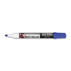 Best Weld Prime-Action Paint Marker, Reversible Chisel/Bullet Tip, Blue 900-PAINTMKR-BLU