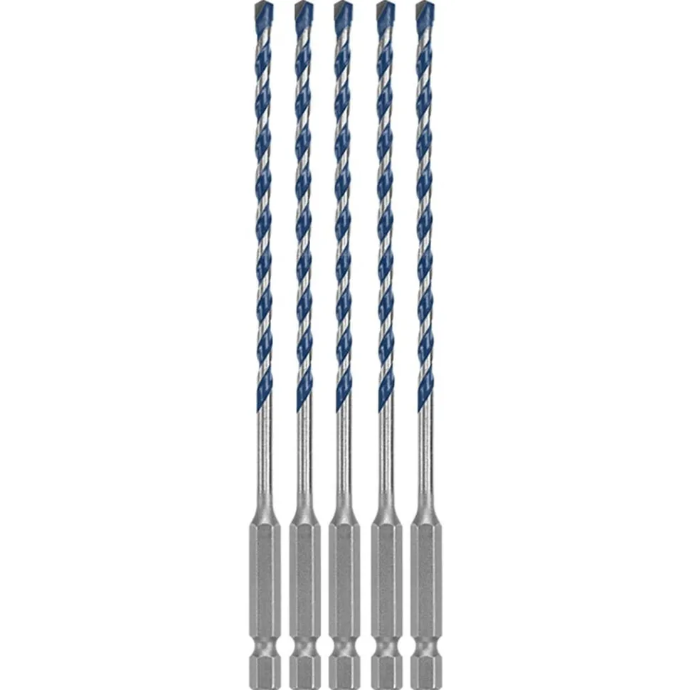 Bosch 5/32" x 6" Blue Granite Turbo Carbide Hammer Drill Bits (5 Pack) HCBG0205T