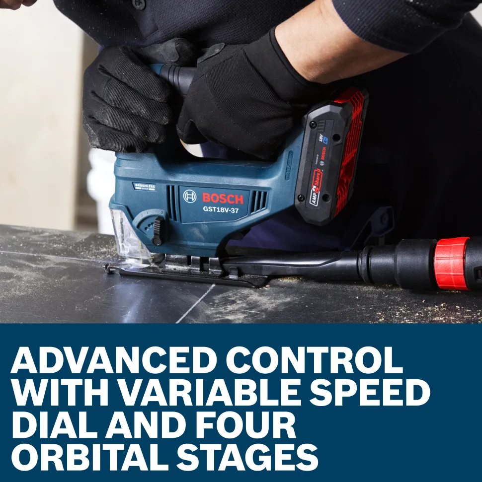 Bosch Power Tools 18V Brushless Top-Handle Jig Saw GST18V-37N