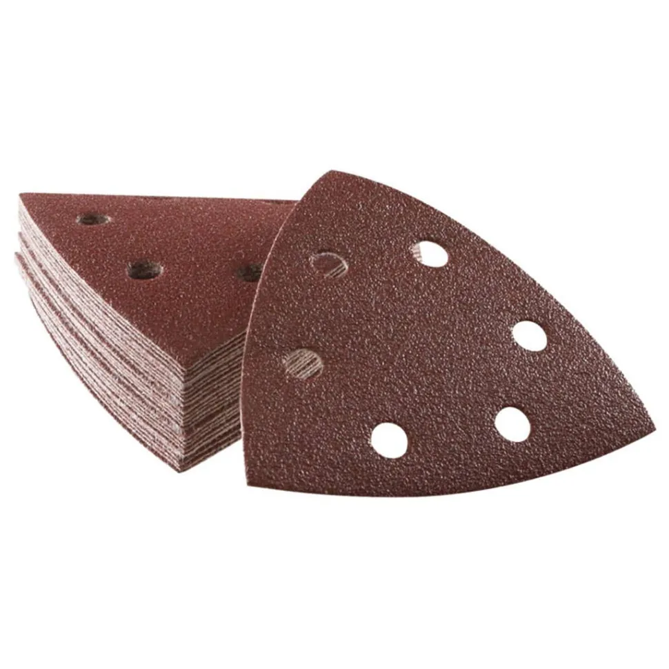 Bosch RED 80 Grit Detail Sanding Triangle Sheets for Wood (25 pack) SDTR082C