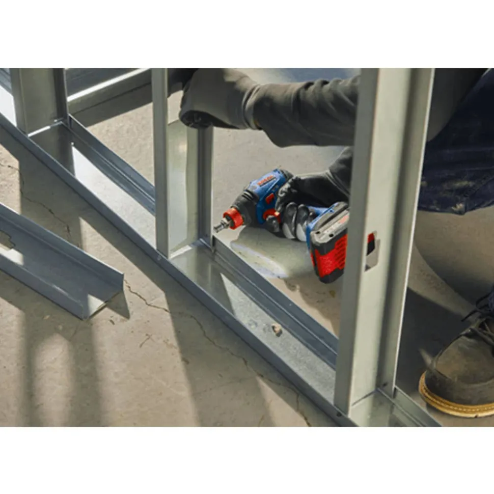 Bosch 18V Brushless Connected-Ready Freak 1/4'' and 1/2'' Two-In-One Bit/Socket Impact Driver Kit with CORE18V 40 Ah Compact Battery GDX18V-1860CB15