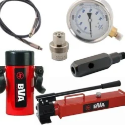 BVA 55 Ton 6.26 Hydraulic Cylinder Set with P2301 Hand Pump SP23-5506