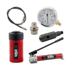 BVA 10 Ton 4" Stroke Hydraulic Cylinder Set with P1000 Hand Pump SP10-1004