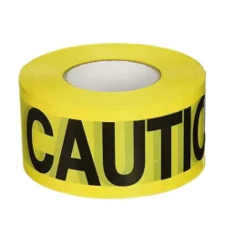 CH Hanson 1000' 5 Mil Caution Caution Yellow Barricade Tape 16000