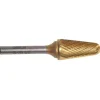 Champion Titanium Coated 3/8" x 1-1/16" Solid Carbide Die Grinder Burs 14 Degree Taper SL3-IPAC