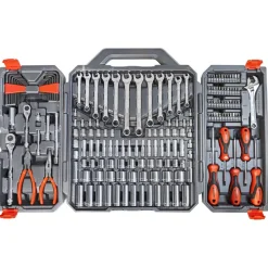 Crescent 180 Piece 1/4" & 3/8" Drive 6 Point SAE/Metric Professional Tool Set CTK180