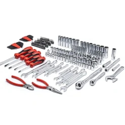 Crescent 180 Piece 1/4" & 3/8" Drive 6 Point SAE/Metric Professional Tool Set CTK180