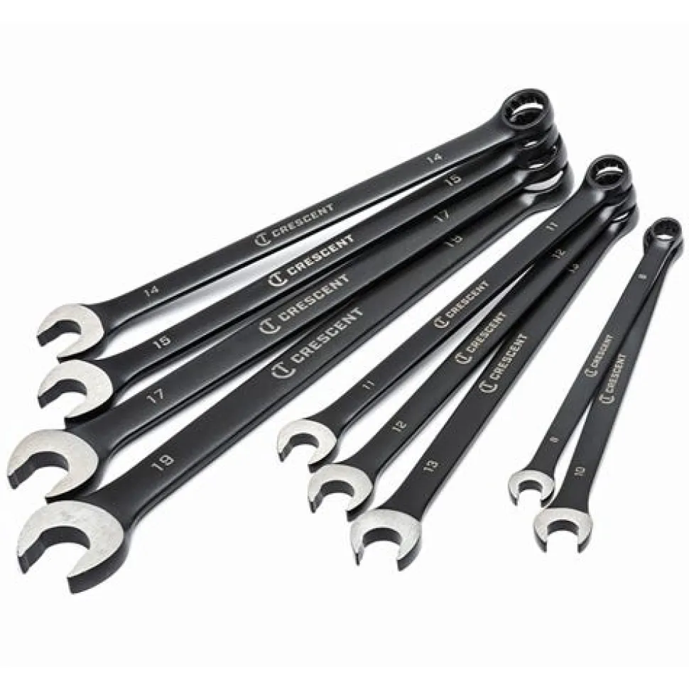 Crescent 9 Piece 12 Point Long Pattern Combination Metric Wrench Set CCWS9BM