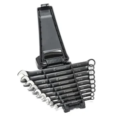 Crescent 9 Piece 12 Point Long Pattern Combination SAE Wrench Set CCWS9BS