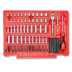 Crescent Tools 229 Piece 1/4", 3/8", 1/2" Mechanics Hand Tool Set with 3 Drawer Storage Case CTK229C