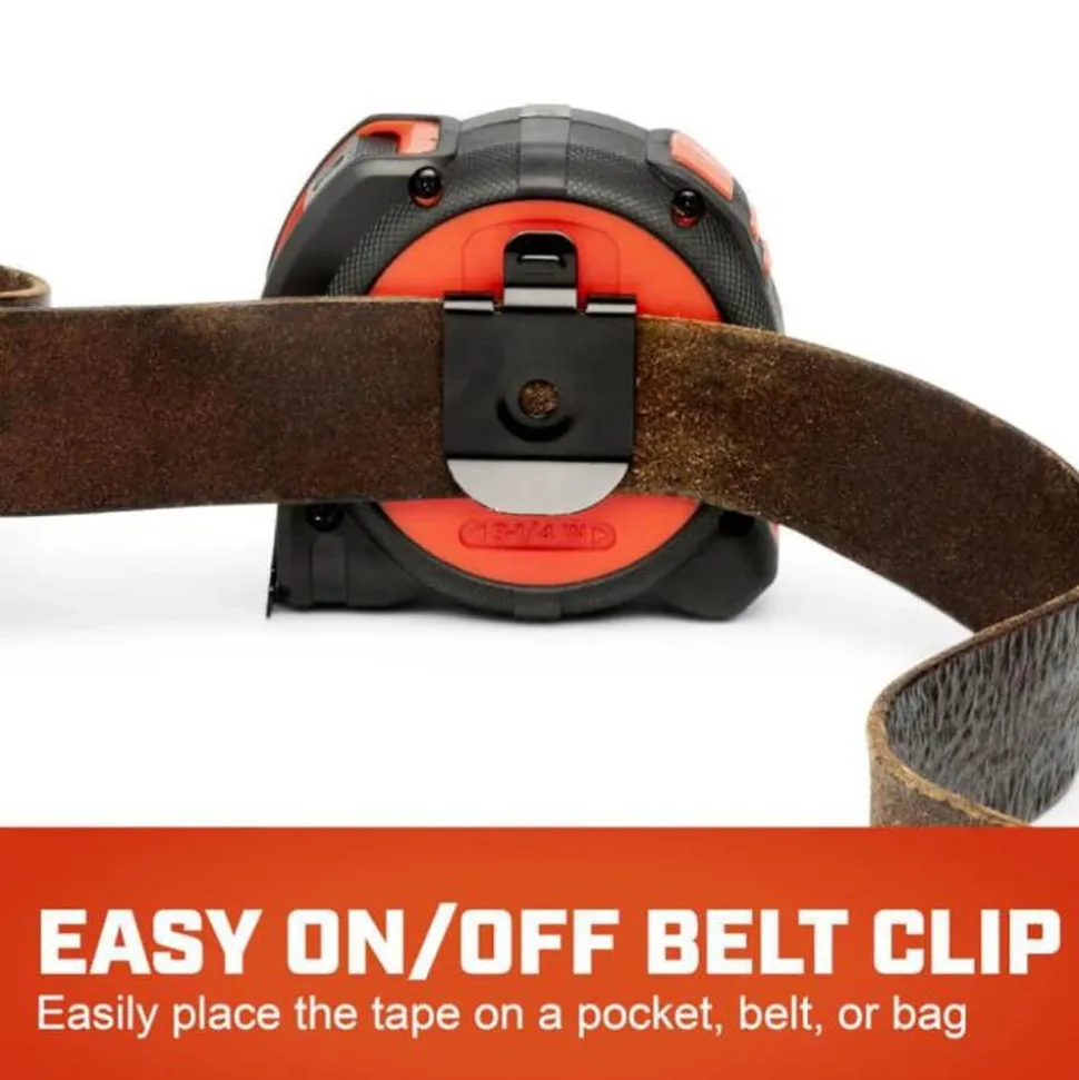 Crescent Tools 1-1/4" x 25' WORKHORSE NITE EYE Magnetic Tape Measure LM1125NE