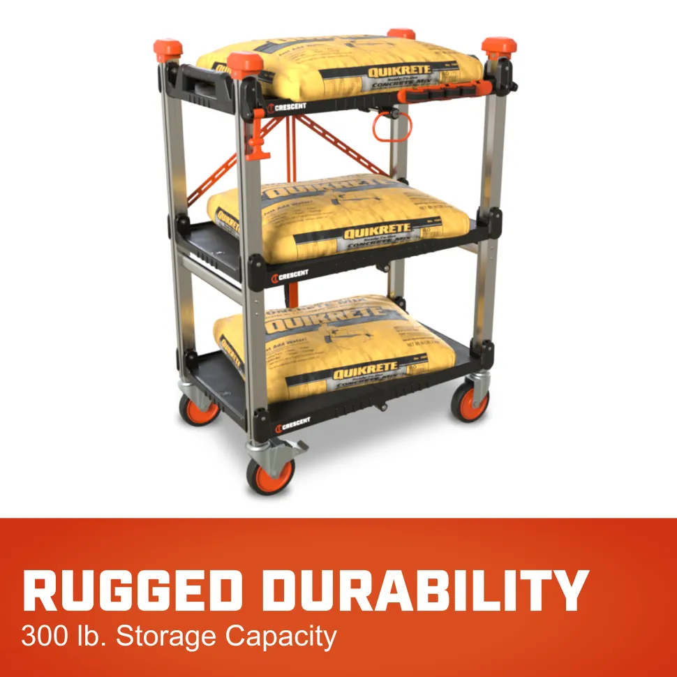 Crescent Tools SITERUNNER Folding Jobsite Cart F3SCBL