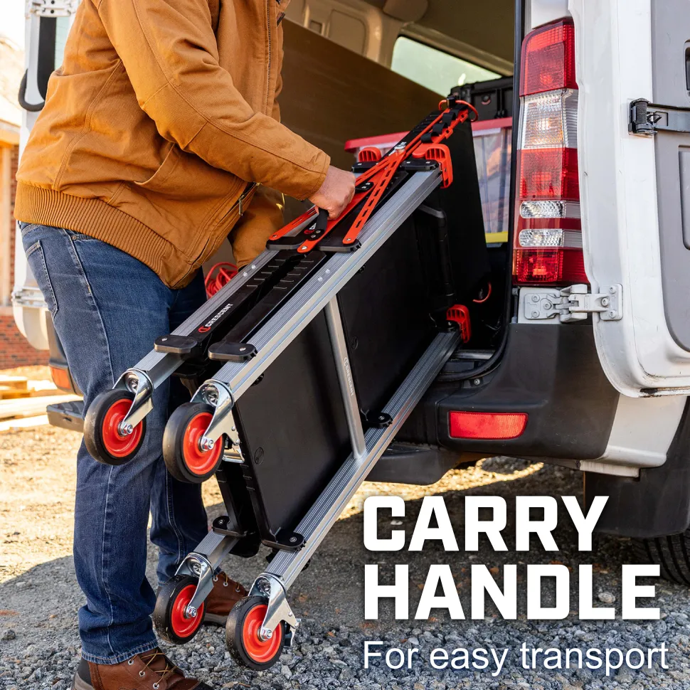 Crescent Tools SITERUNNER Folding Jobsite Cart F3SCBL