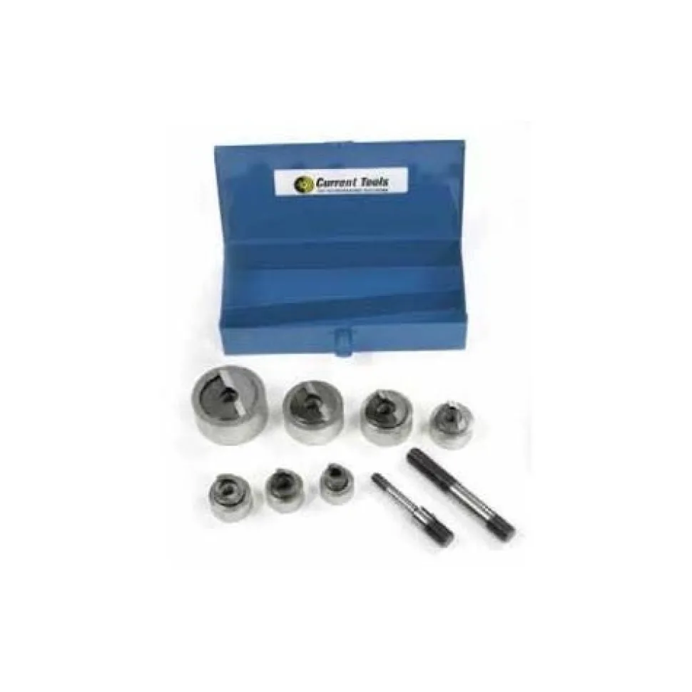 Current 1/2" to 2" Heavy Duty Piece Maker SS Knockout Set for Stainless Steel 160SS