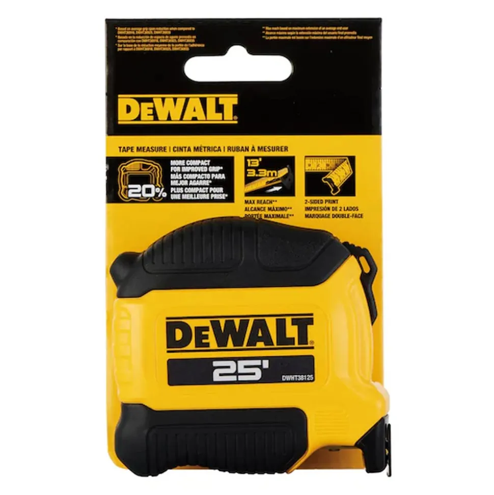 DeWalt 25' Compact Tape Measure DWHT38125S