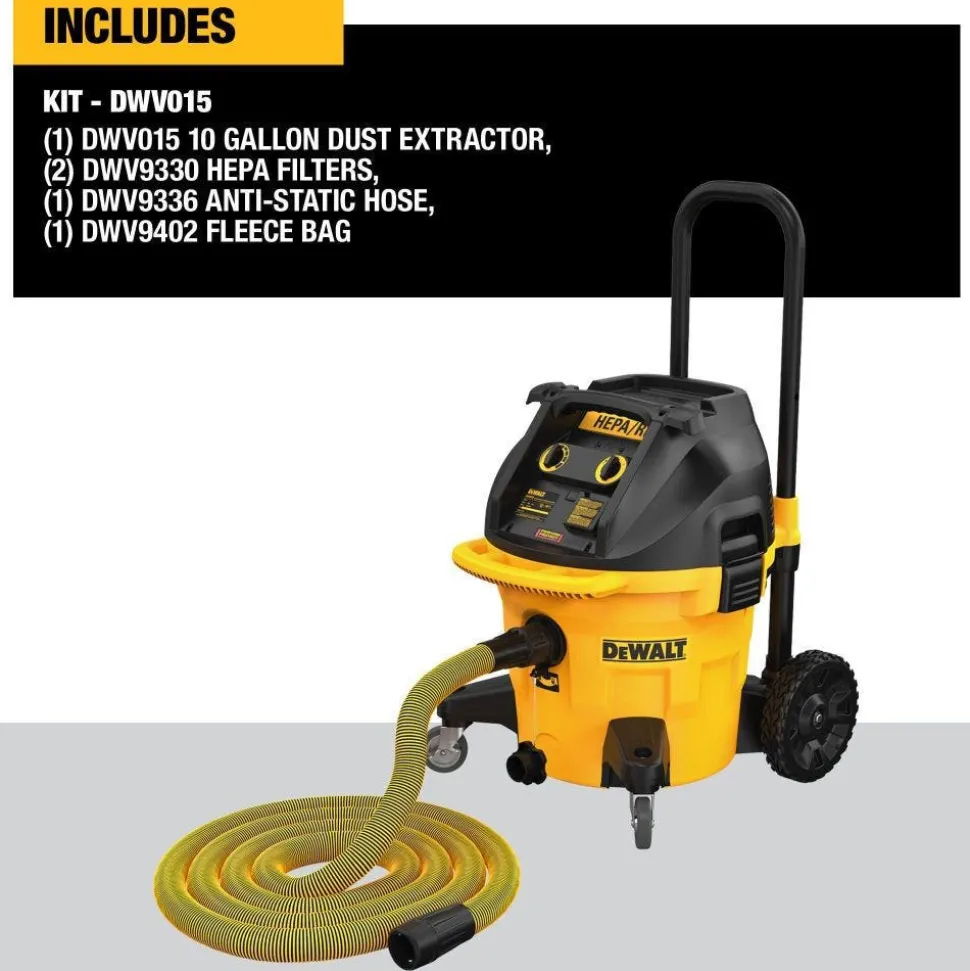 DeWalt 10 Gallon Dust Extractor DWV015