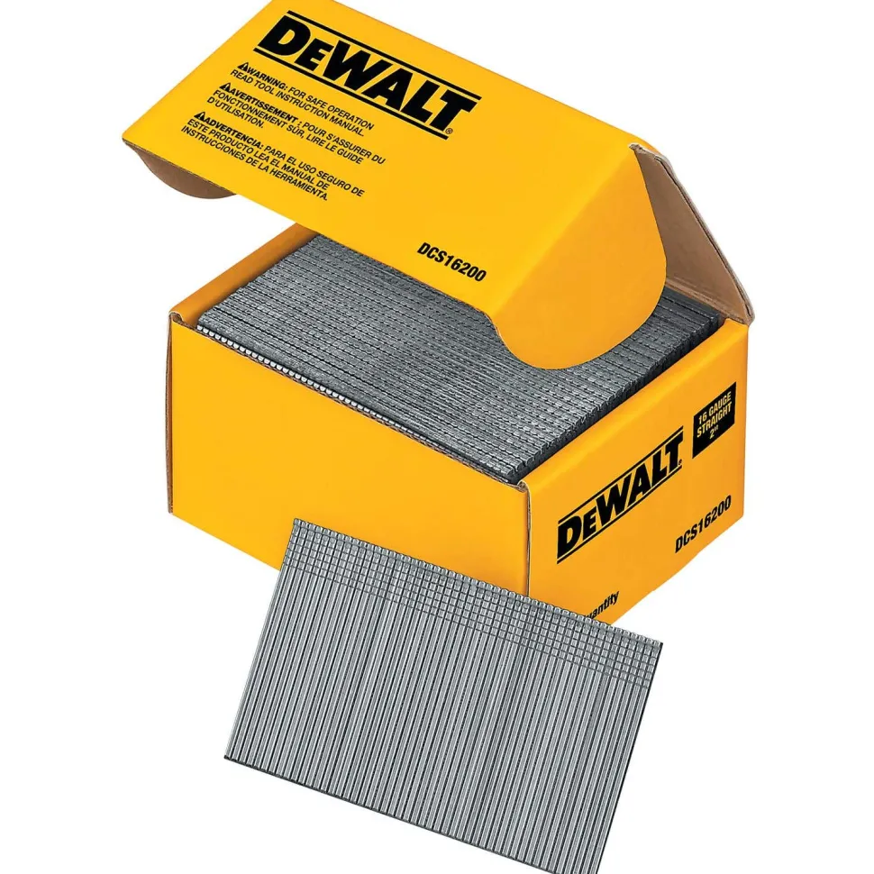 DeWalt 16 Gauge Straight Finish Nails 2" - 2,500PK DCS16200