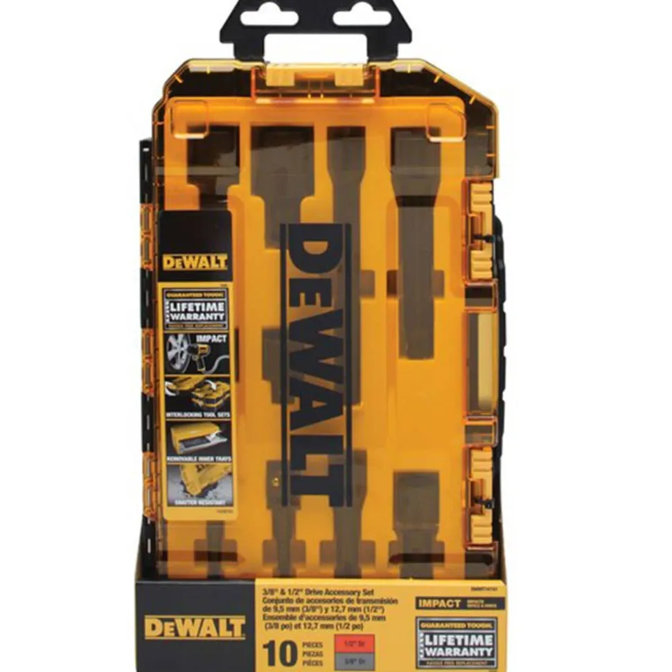 DeWalt 10 Piece 3/8" & 1/2" Drive Impact Accessory Socket Set DWMT74741