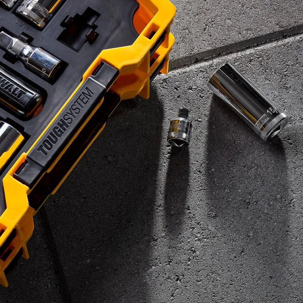 DeWalt 85 Piece 3/8" & 1/2" Drive Mechanic Tool Set w/ ToughSystem 2.0 Tray & Lid DWMT45403