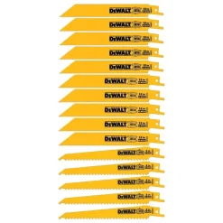 DeWalt 15 Piece Bi-Metal Reciprocating Saw Blade Case Set Kit DW4890