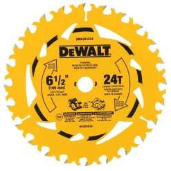 DeWalt 6-1/2" 24T Circular Saw Blade DWA261224