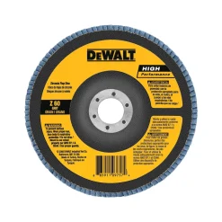 DeWalt 4-1/2" x 7/8" Flap Disc Zirconia 60 Grit Type 27 DW8352