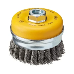 DeWalt 3" x 5/8"-11 Wire Cup Brush .014" Carbon Crimp DW4916