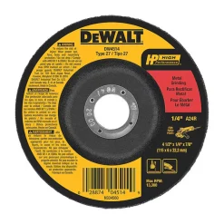 DeWalt 4-1/2" x 1/4" x 7/8" Grinding Wheel General Purpose Metal DW4514