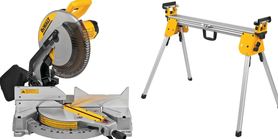 DeWalt 15Amp 12" Compound Sb Miter Saw + Heavy Duty Miter Saw Stand DWS715-DWX723