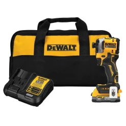 DeWalt ATOMIC 20V MAX Brushless Cordless 3-Speed 1/4" Impact Driver POWERSTACK Kit DCF850E1