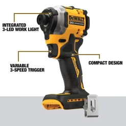 DeWalt ATOMIC 20V MAX Brushless Cordless 3-Speed 1/4