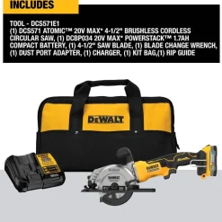 DeWalt ATOMIC 20V MAX* Brushless 4-1/2