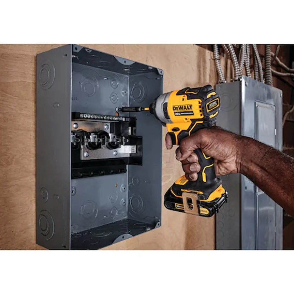 DeWalt ATOMIC 20V MAX* Brushless Cordless 1/4" Compact Impact Driver With POWERSTACK 20V MAX Battery and Charger Kit DW-DCBP034C-DW-DCF809B