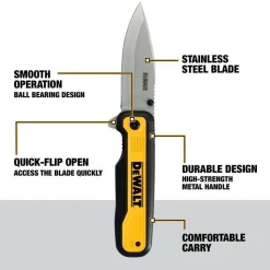 DeWalt Drop Point Pocket Knife DWHT10993