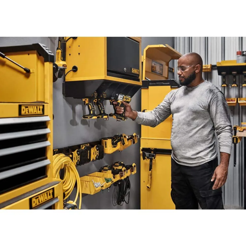 DeWalt Power Tool Organizer Wall-Mounted Cabinet & Charging Manager DWST82824