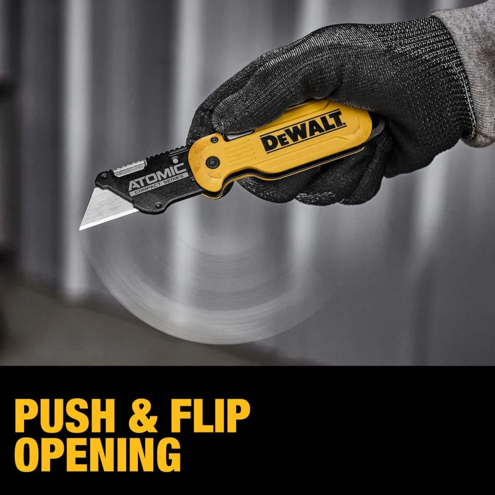 DeWalt Power Tools ATOMIC COMPACT SERIES Push and Flip Folding Utility Knife DWHT10990