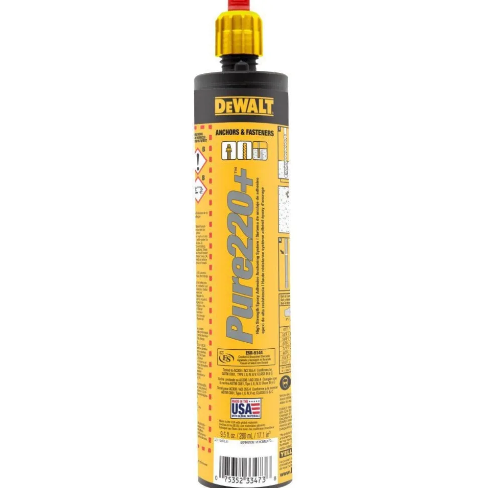DeWalt Pure220+ 9.5 oz Quik-Shot 1:1 Epoxy Anchor DFC114110