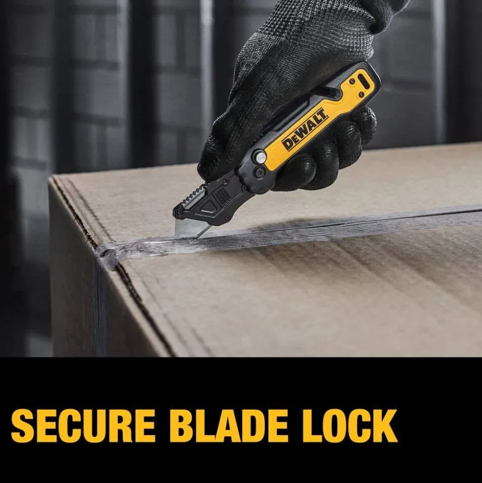 DeWalt Push & Flip Folding Utility Knife w/ Storage DWHT10992